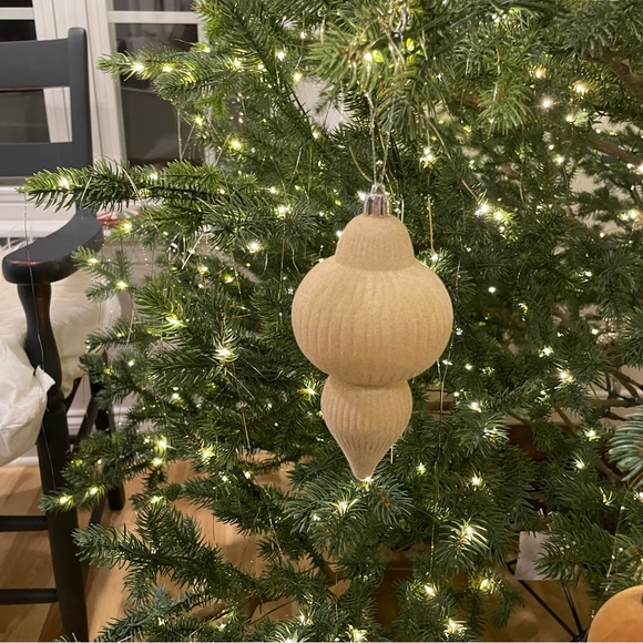 Brown/ Flocked Finial Christmas Tree Ornament Set 6pc - Wondershop. BROWN - Picture 8 of 10